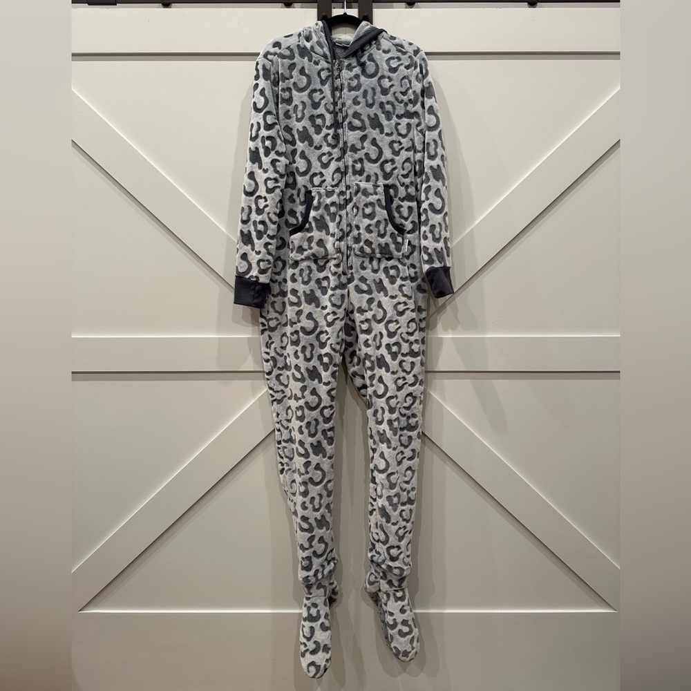 Leopard Print Onesie Footie Pajamas